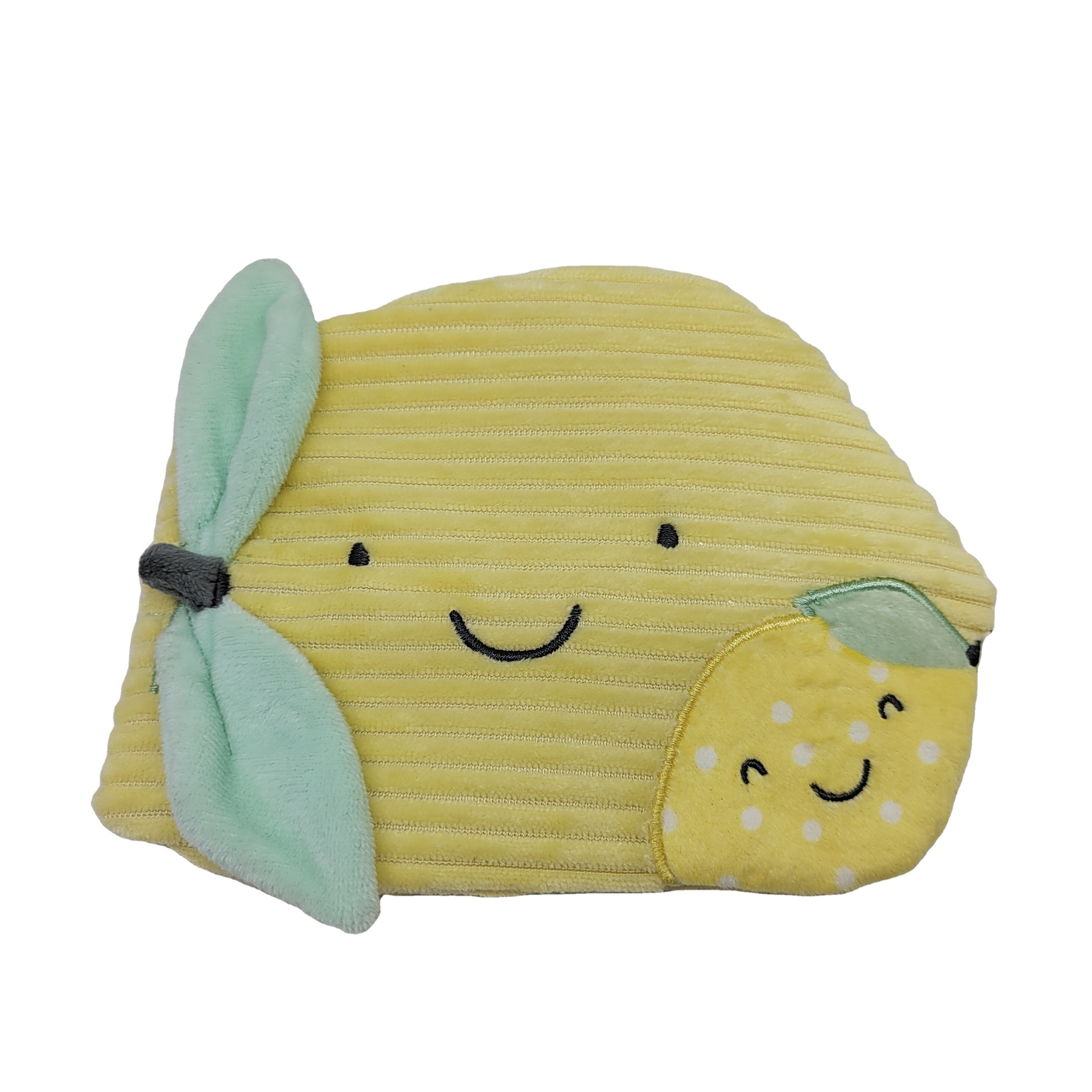 Customized cute baby soft cloth books children education Plush Bunny Lemon Baby cloth book