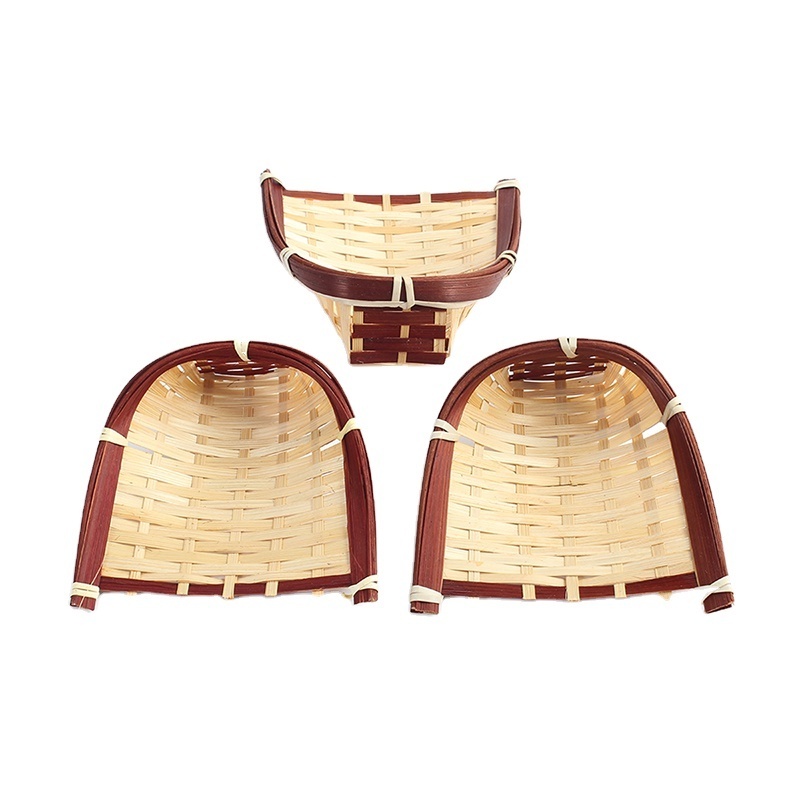 Wholesale cheap insulated Bamboo picnic basket