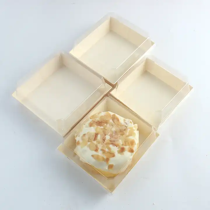 wooden cake cupcake pastry packaging tiramisu donut box packaging