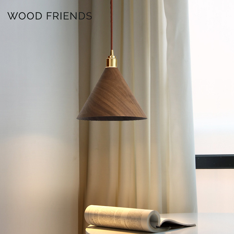 Decorative Hanging Ceiling Pendant Lamp Wood Kitchen Farmhouse Modern Nordic Pendant Light