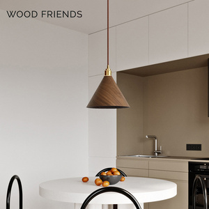 Decorative Hanging Ceiling Pendant Lamp Wood Kitchen Farmhouse Modern Nordic Pendant Light