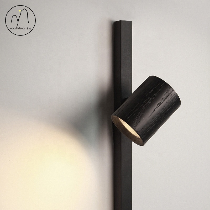 Minimalism Nordic style Black LED Wall Sconce for Beside Living Room Hotel  customized wall Light