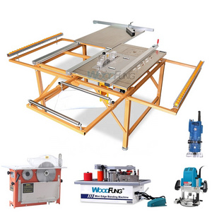 small Swing arm dust free folding precision sliding table saw for panel cutting wood cutting machine