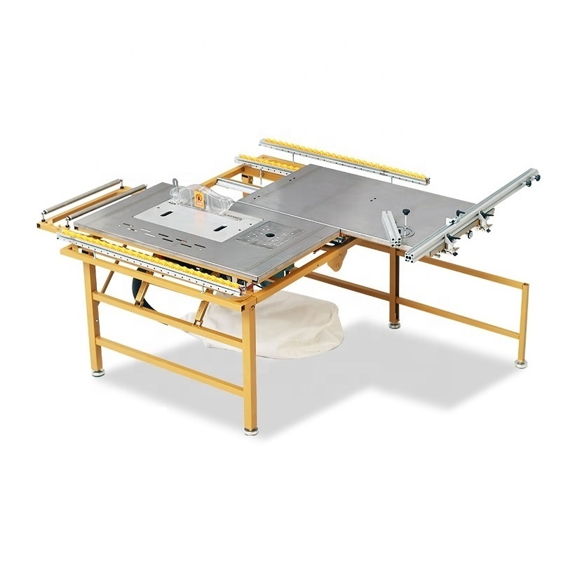 small Swing arm dust free folding precision sliding table saw for panel cutting wood cutting machine