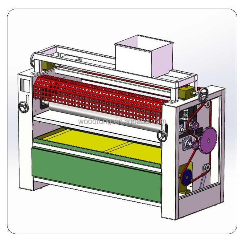WOODFUNG MT6213 1300mm automatic double side cold glue spreader roller wooden door panel glue spreader