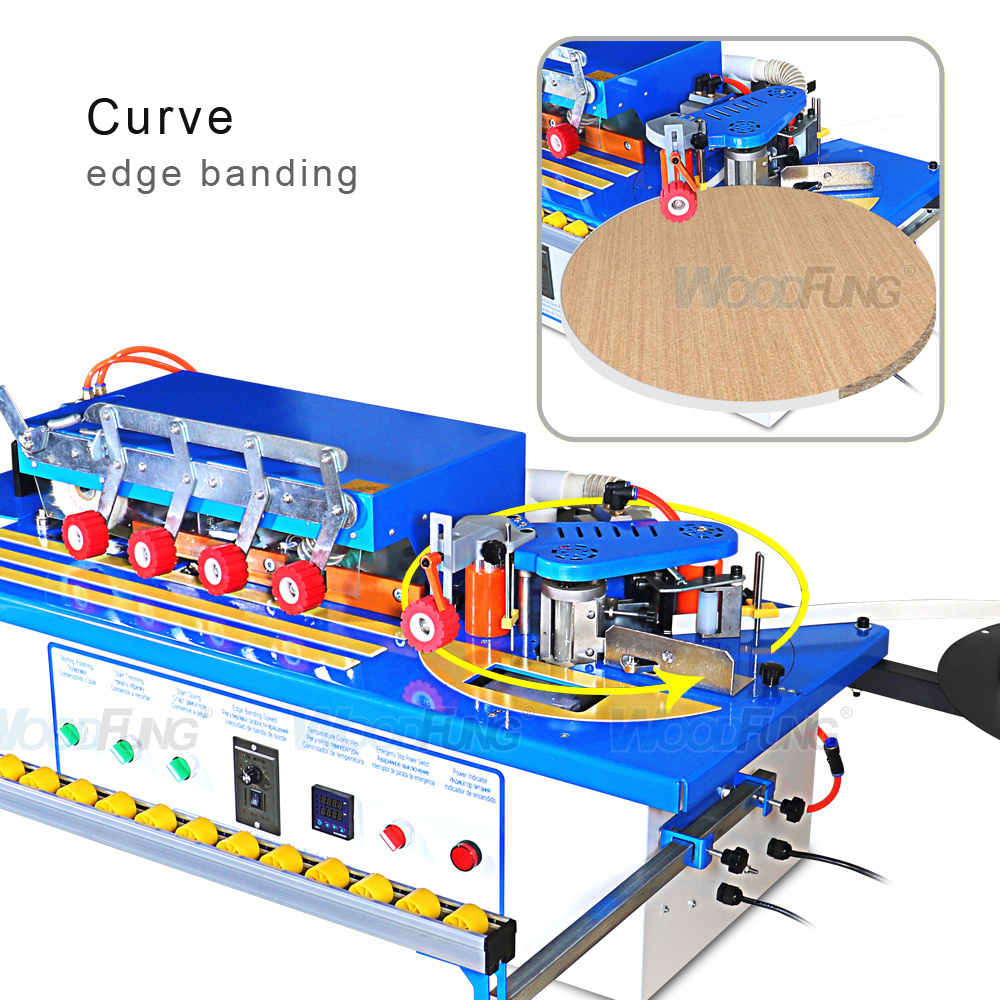 MY06CPortable Household Edge Banding Machine PVC Manual Small Mini Edge Banding Machine With Glue Trimming Polishing End Cutting