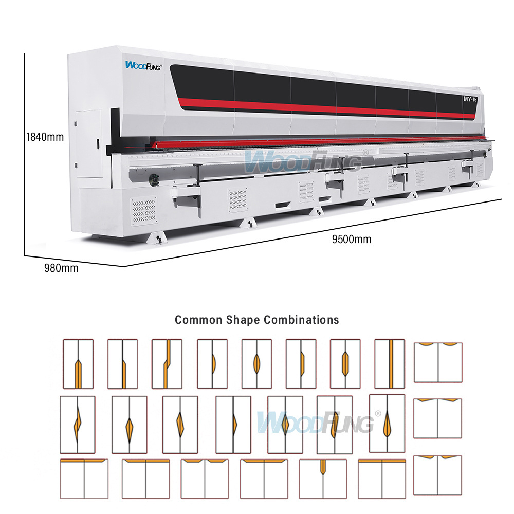 Fully Automatic Edge Bander L Shape Soft Forming Edge Banding Machine for Furniture PUR EVA Glue