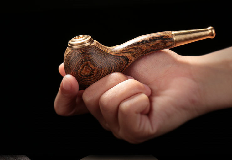 Wholesale Wood Tobacco Pipes Smoking Tip Filter Men Glass Portable Hollow Cigarette Wooden Mouthpiece for Hookah