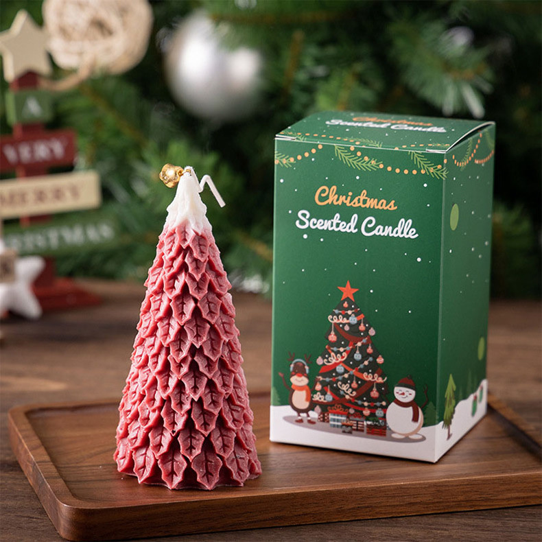 Supplier Creative Design Christmas Tree Candle Cute Candles Home Fragrance Scented Candle