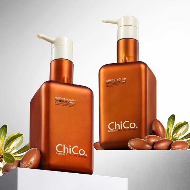 Begobace ChiCo Moisture Recovery Professional hair salon Shampoo for Frizzy dry fine and damaged hair