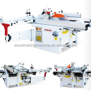 C400 5 function woodworking and Multi function universal wood combination machine with sliding table