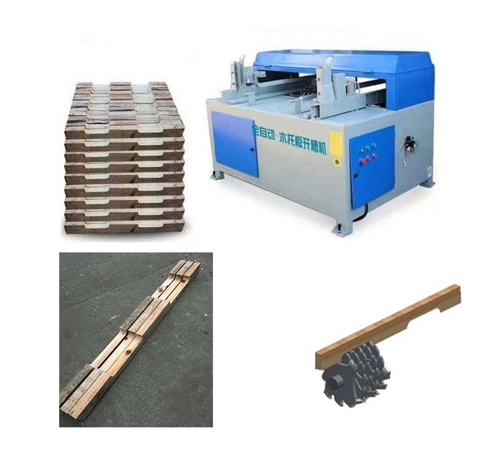 MC-230 Pallet cutting machine | wood pallet groove stringers notcher/wood notching machine