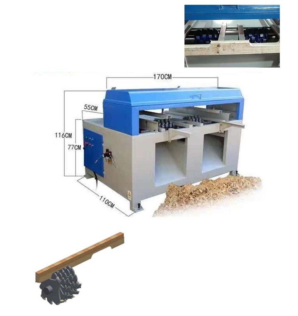 MC-230 Pallet cutting machine | wood pallet groove stringers notcher/wood notching machine