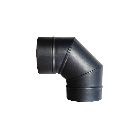 OEM black chimney flue pipe tee for wood fireplace chimney pipe tee single wall chimney pipe