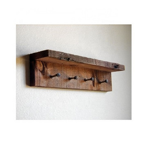 Creative Design Wall Mounted Coat Rack Bamboo Wall Hooks Coat Hat Hanger Hooks Over Door Wooden Bathroom Rack Coat Hook Hanger