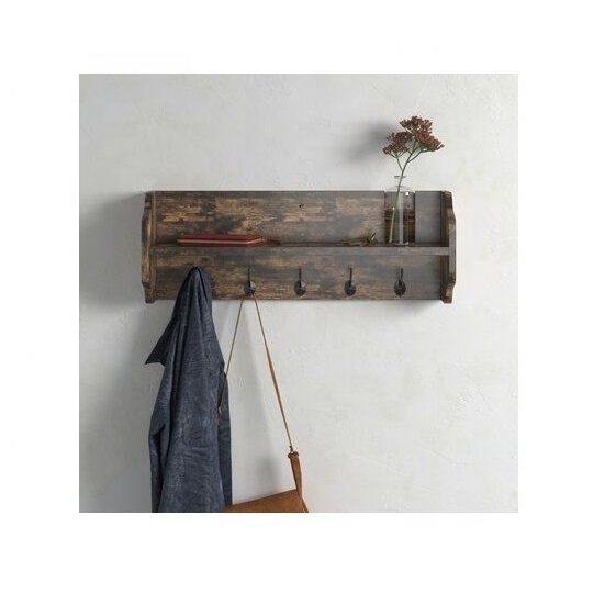 Harvest Rustic Large Vertical Organizer entryway Wall Mounted Organizer Mail Holder Display Shelf