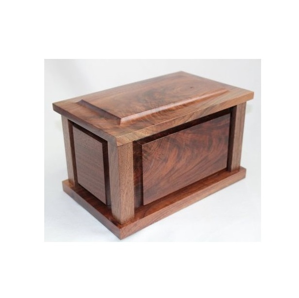 Wholesale Customized Memory Box Small Wooden Pet Cremation Urns For Dog Cat Pet Ashes