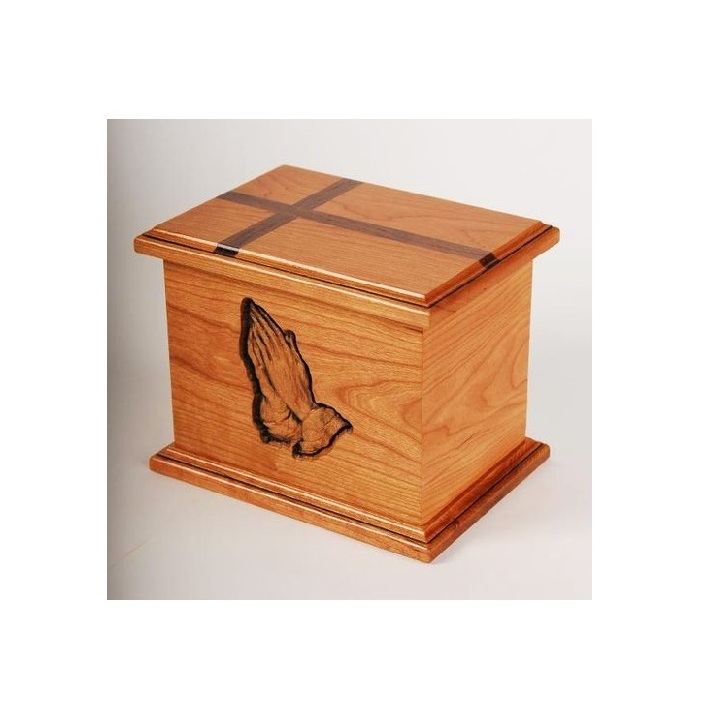 Wholesale Customized Memory Box Small Wooden Pet Cremation Urns For Dog Cat Pet Ashes