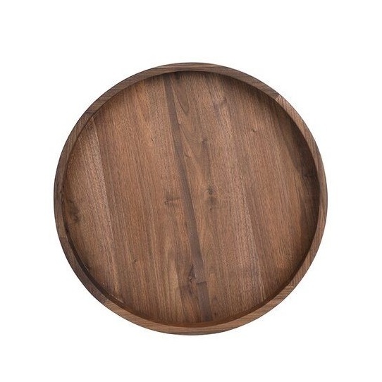 Wooden plates Wooden Acacia Walnut Dessert Plates Snack Fruit Vegetable Cheese Serving Trays Food Plate