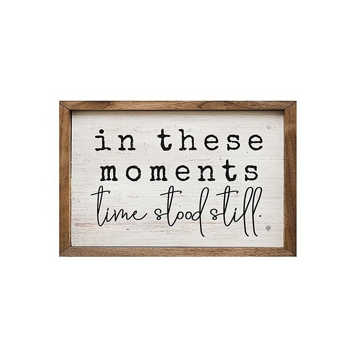 in These Moments Time Stood Still Wall Decal Quotes Inspirational Sayings Wall Art framed quote