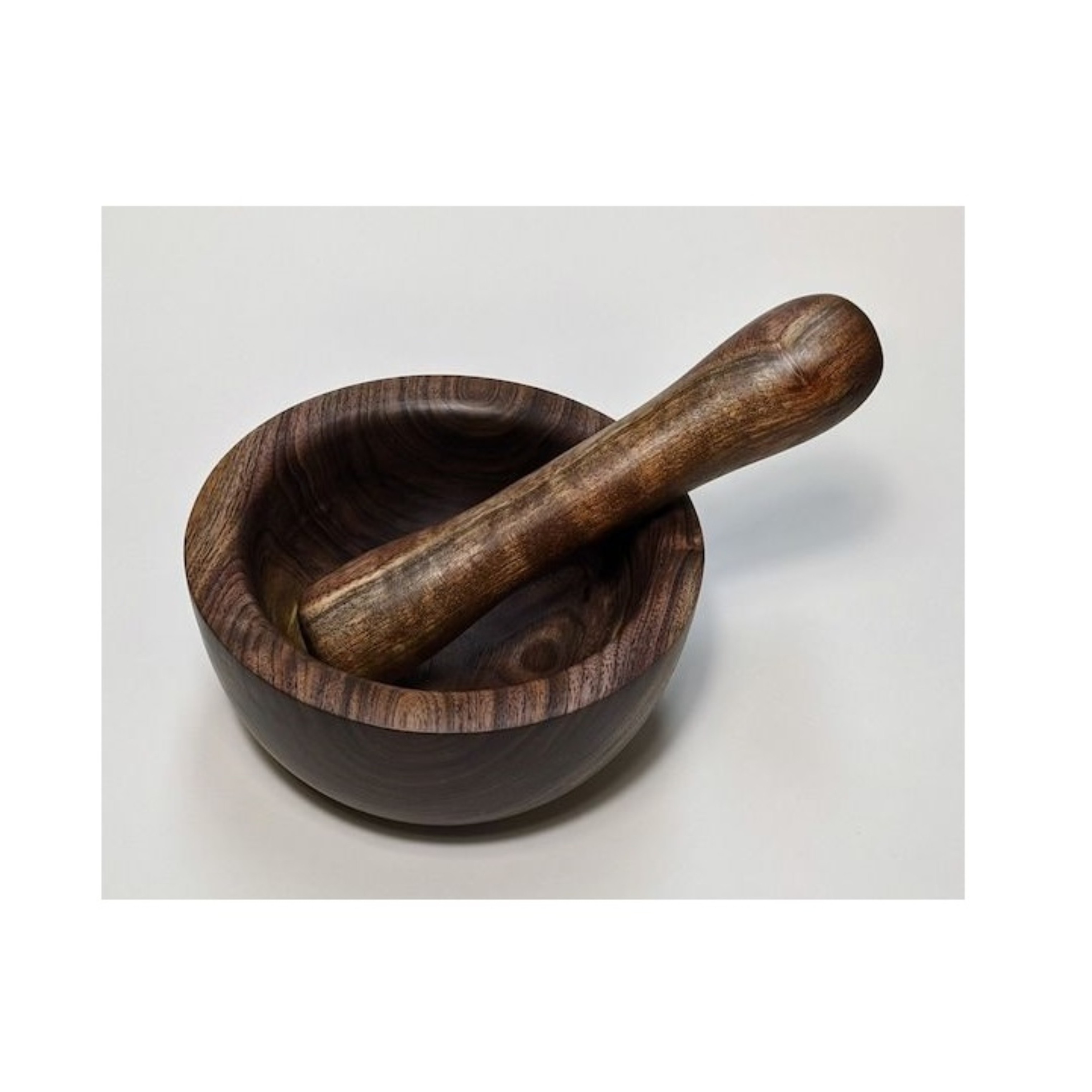 Olive Wood Mortar and Pestle Set Garlic Pepper Herb Spice Pellet Grinder Wood Guacamole Maker Natural Bowl