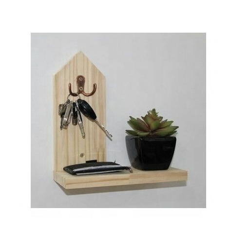 Coat Rack with storage cubby shelf entryway key holder Wall Mounted Coat Rack with cube storage