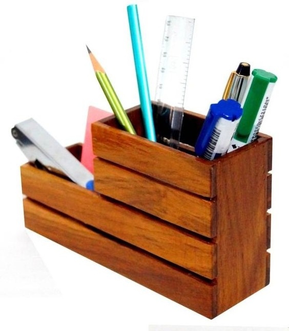 Factory Direct Sale Creative Design Desktop Organizer Multifunctional Pen Holder Stationary