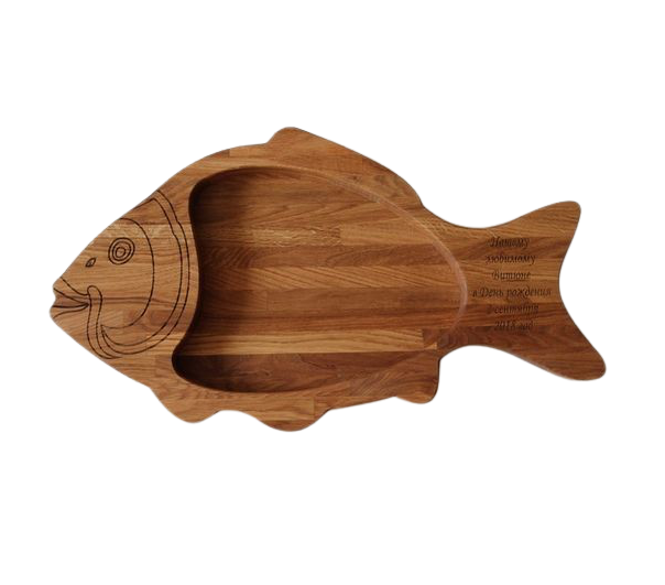 Serving Trays and Platters Fish shaped Wooden Serving Plate Board for Fish Dish Fruit Dessert Sushi Cheese Snack