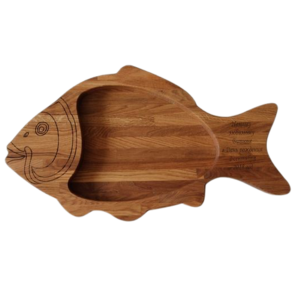 Serving Trays and Platters Fish shaped Wooden Serving Plate Board for Fish Dish Fruit Dessert Sushi Cheese Snack