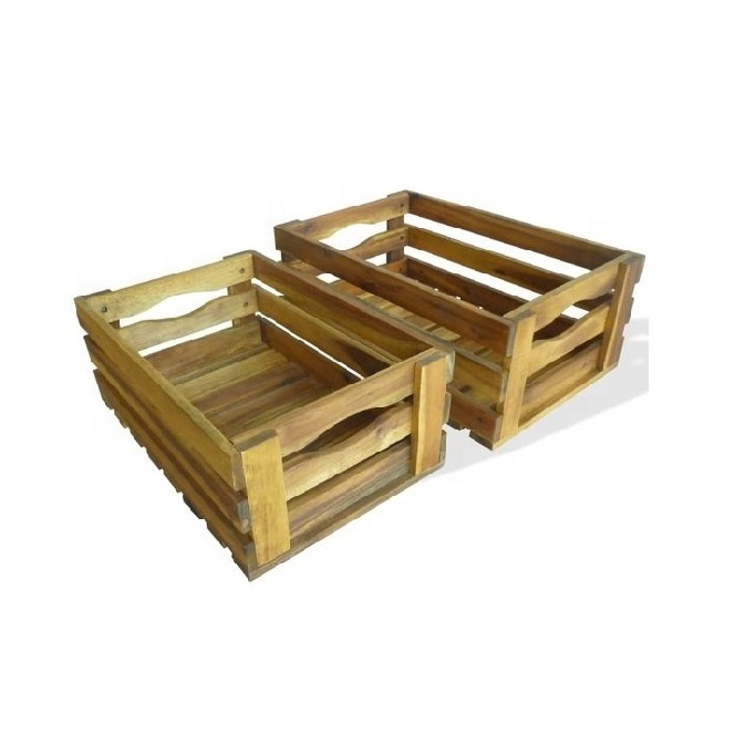 Small Wood Crate Pinewood Style Tray Platter Gift Packing wood crate gift box mini crates wholesale