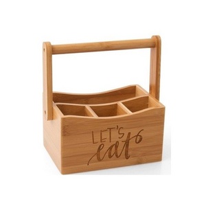 Wooden Cutlery Holder New White Wash Finished Caddy For Spoons And Fork New Kitchen Accessories Dished Box In Wholesale Price