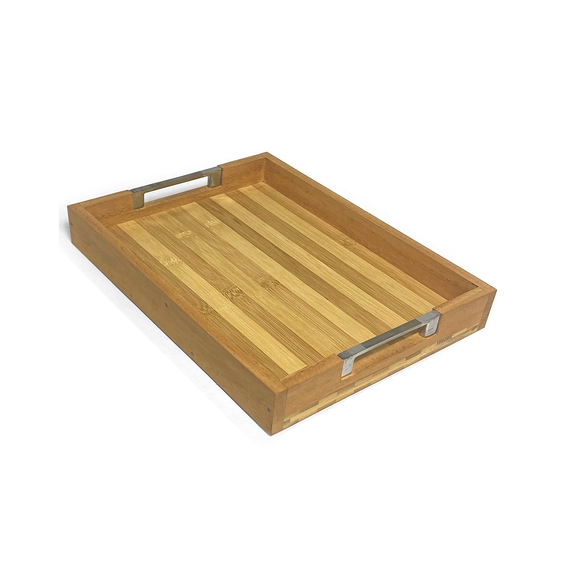 Bamboo Wooden Serving Tray Set of 3 Wooden Tray for Kitchen Storage Wooden Tray for Food