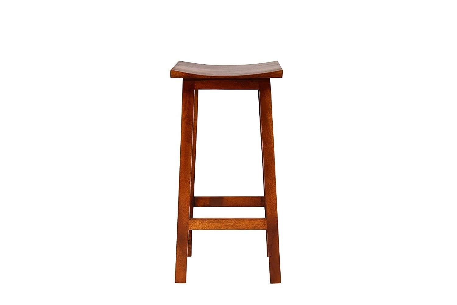 Heavy Duty Saddle Seat Bar Stool in Dark Oak stool fore home bar and restaurant decor