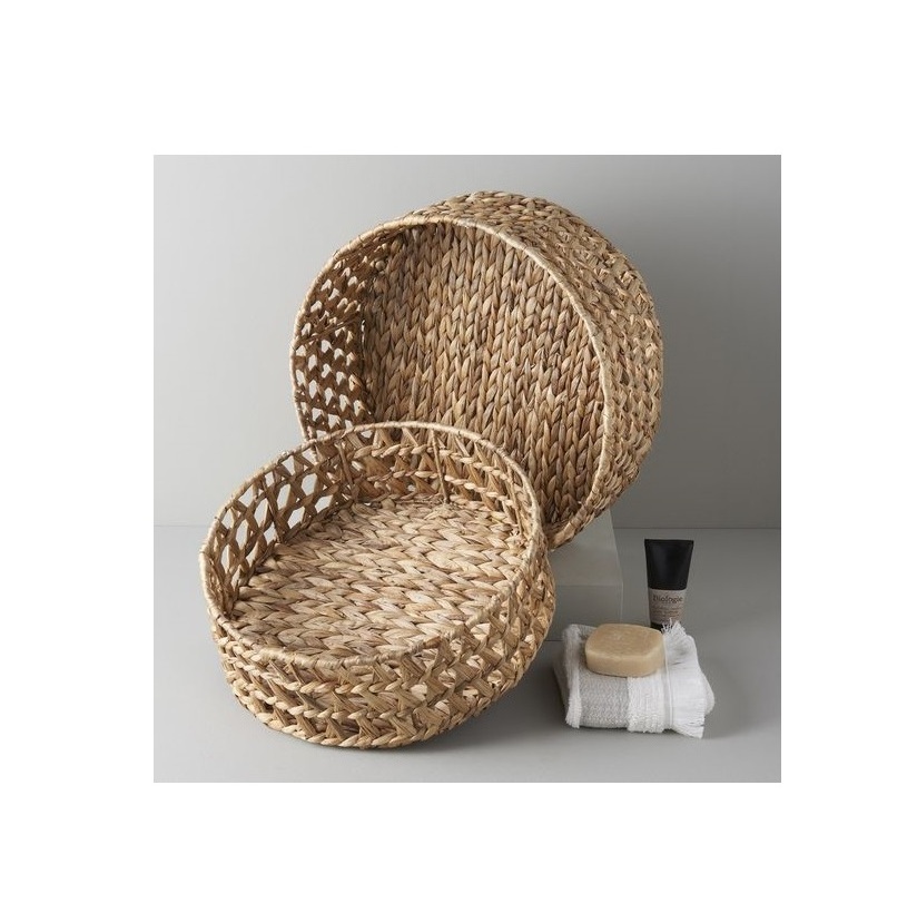 Top wedding handles food fruit hamper natural Christmas decorations handmade willow rattan wicker empty flower gift basket