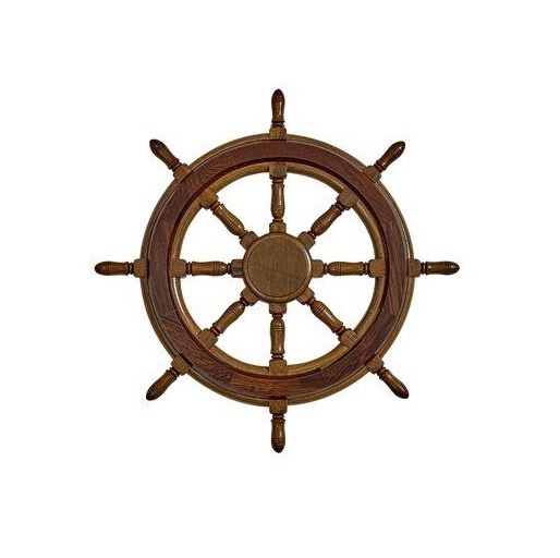 Nautical Ship Wheels Blue Wooden Ship Wheel Boat Item Rustic Country Decor Wall Hanging Farmhouse Decor Available at Low Cost