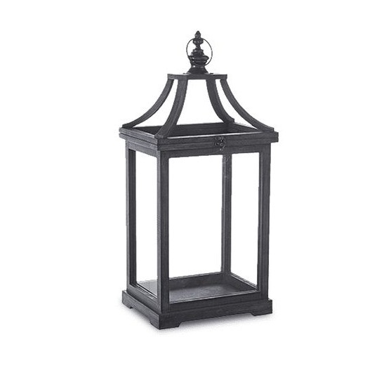 Wholesales Antique Black Decorative Moroccan Glass Metal Candle Lantern for Indoor Outdoor Wedding Vintage Moroccan Style