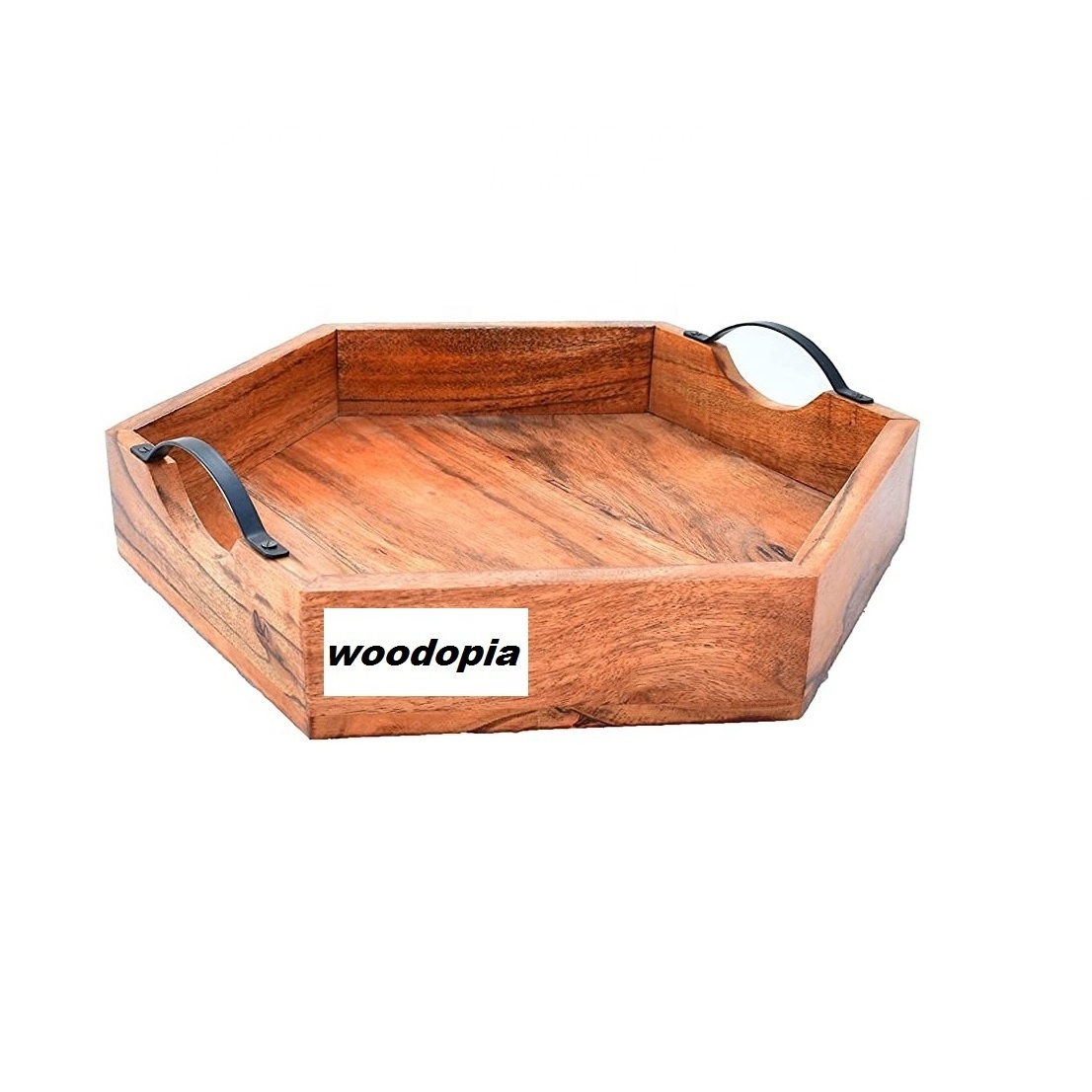 Bamboo Wooden Serving Tray Set of 3 Wooden Tray for Kitchen Storage Wooden Tray for Food