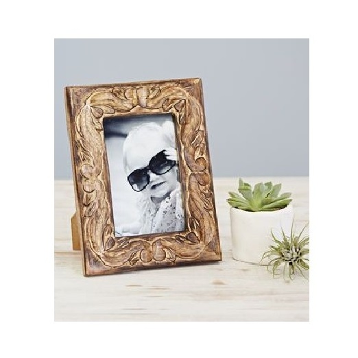 Gold Picture Frame Ornate Photo Frame Ornate Textured Hand Crafted Resin Picture Frame with Easel