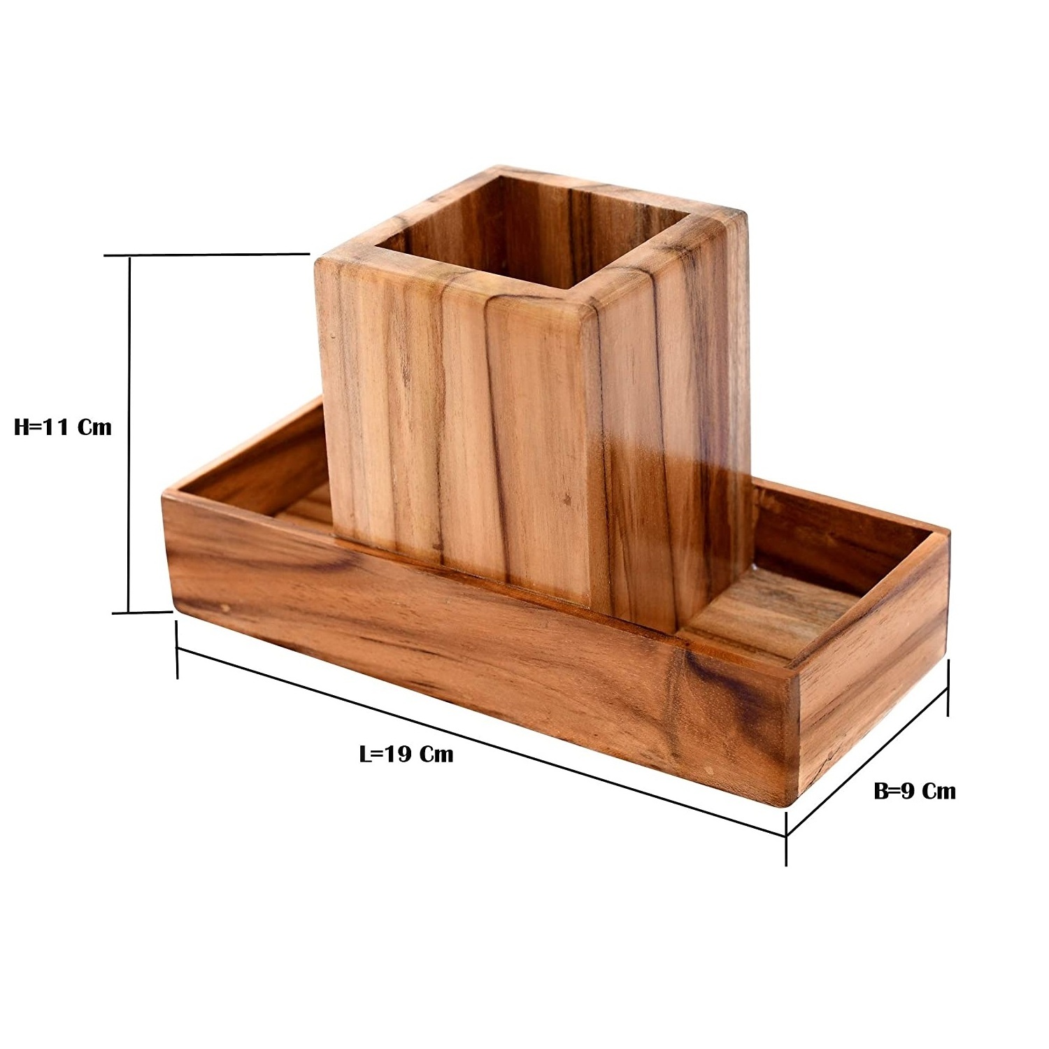 Widely demand teak wooden cutlery counter top for dining hotel pub bar disk kitchen farmhouse spoon fork salt pepper rack