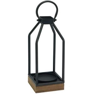 Black Metal Mini Decorative Candle Lanterns Tealight Candle Holder Pleasant Designed Solid Iron And Glass Lantern