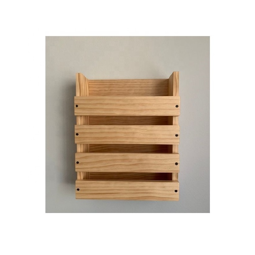 Wooden Wall Shelf Hanging Storage Furniture Solid Wood Mounted Wall Hanging Shelf Solid Wood Floating Shelves