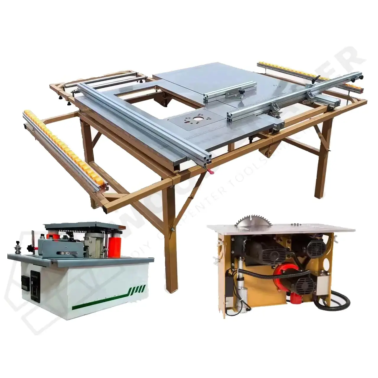 F800 woodworking machinery Woodworking with Panel Saw Mini Banding Machine sliding table saw sawmill