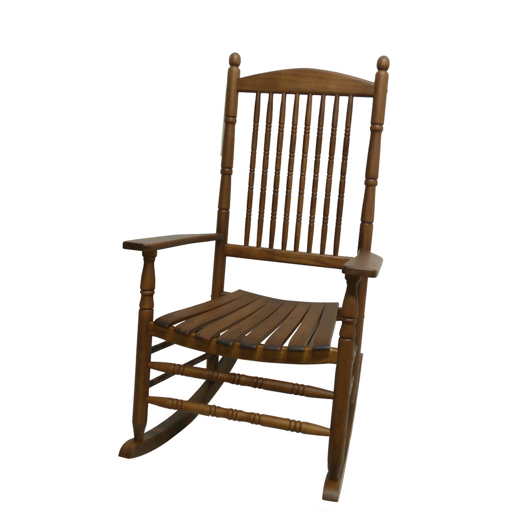 Wood Rocking Chair With Folding Table