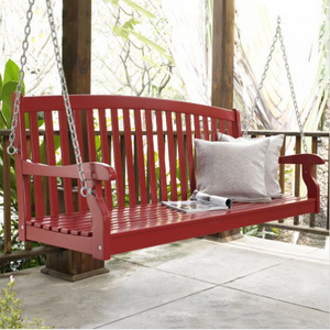 Outdoor Use Porch Furniture Hardwood Chain Swing Chair