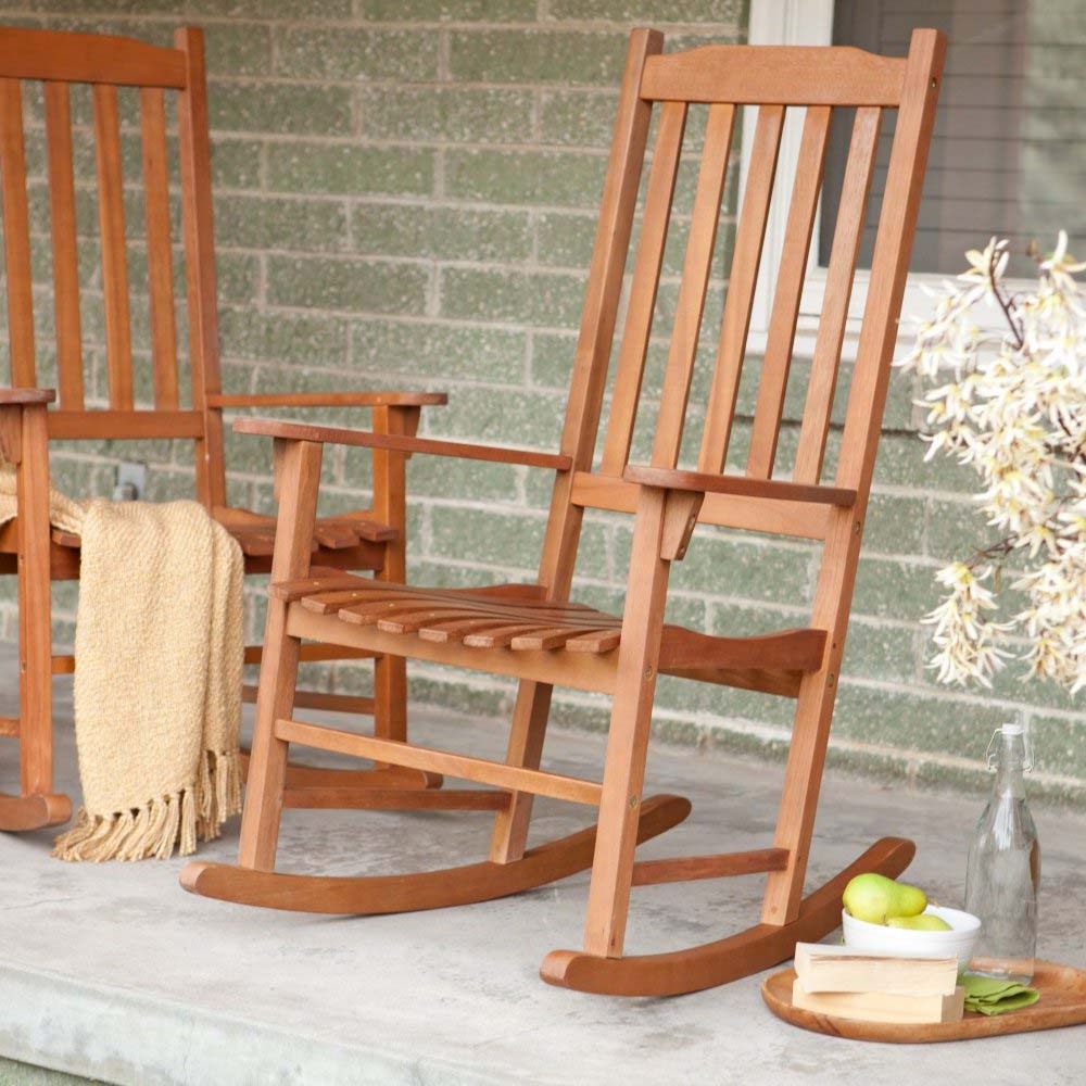 Old Fashion Design Wooden Porch Furniture Rocking Chair