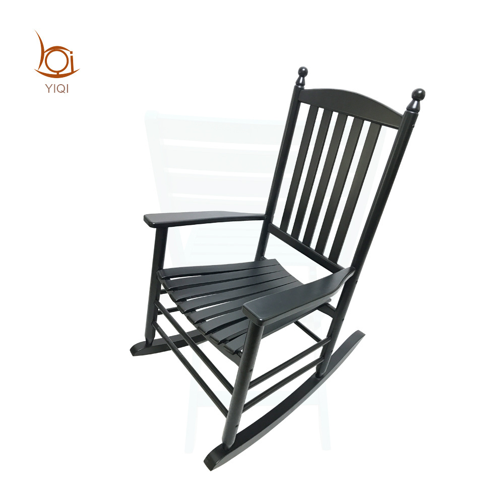 American Style Solid Wood Rocker White Color Rocking Chair