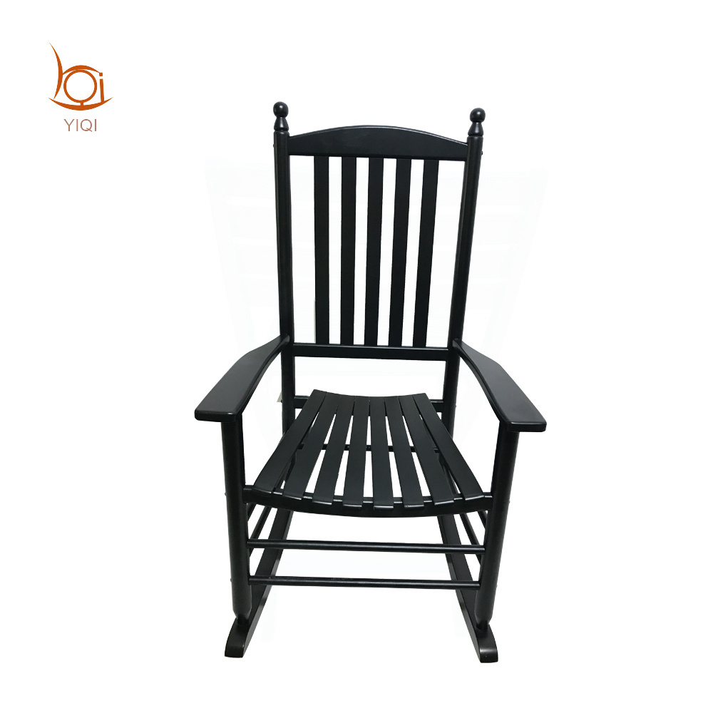 American Style Solid Wood Rocker White Color Rocking Chair