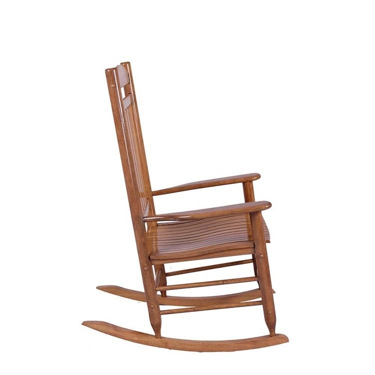 OEM Customization Patio Furniture Porch Oak Wood Rocking Chair