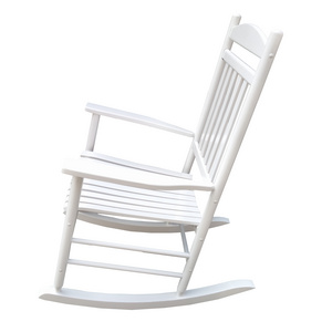 HOT SALE! Wooden Porch Rocker Rocking Chair for Indoor&Outdoor-White Finish