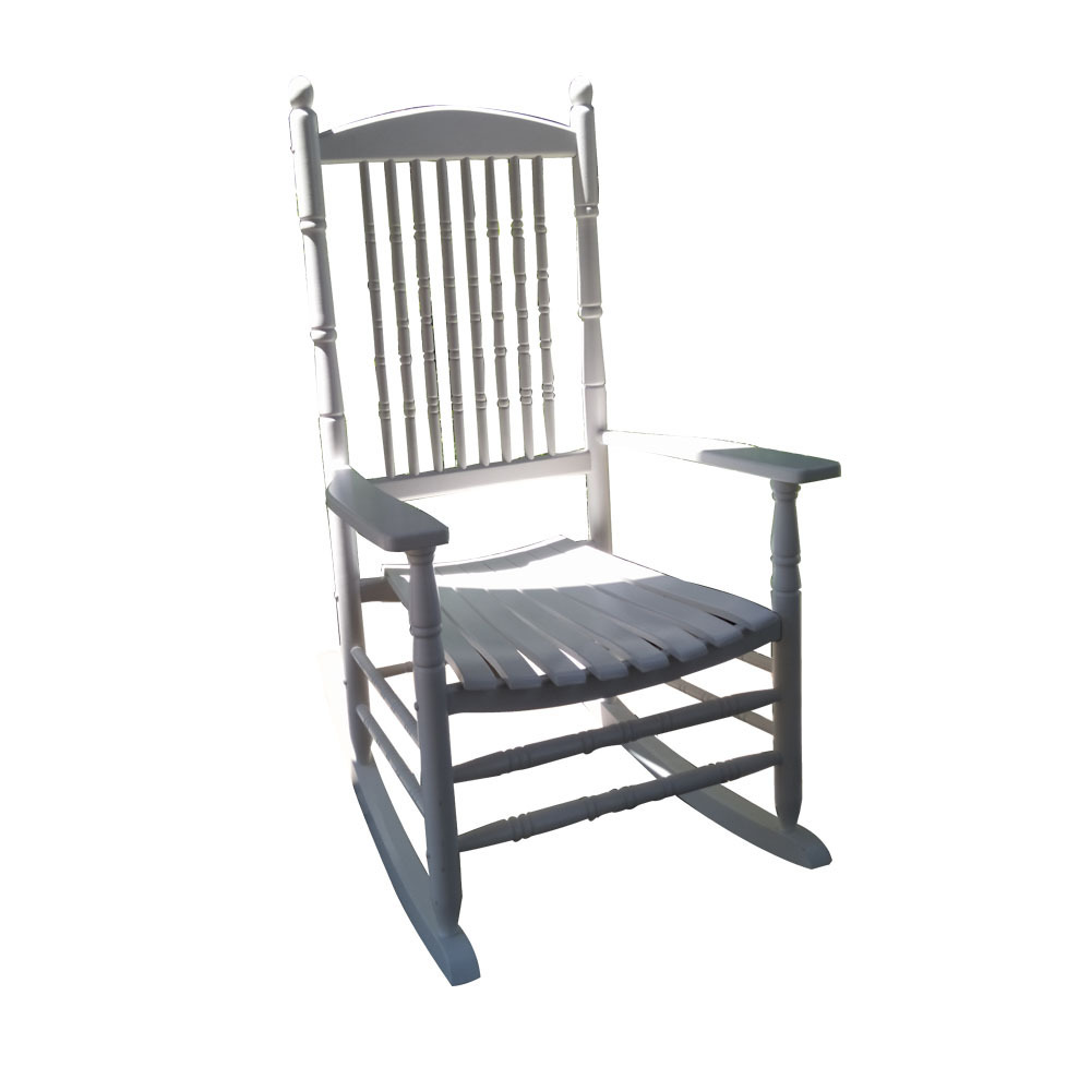 Wood Rocking Chair With Folding Table